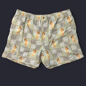 Tommy Bahama XXL Swim Trunks Hula Girl Hawaiian Tropical Print Board Shorts 0040